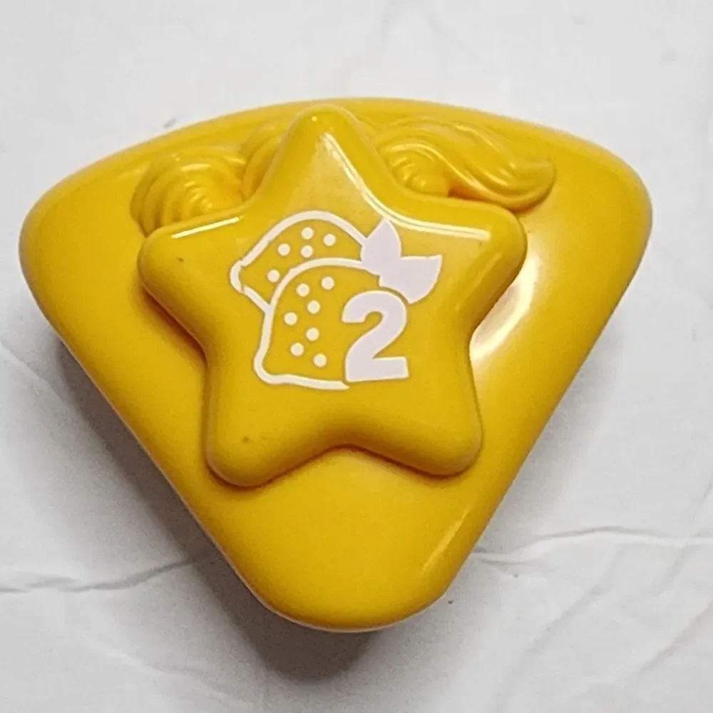 Leap Frog Tea Party Replacement Lemon Yellow Cake Piece Toy Food Pretend Star #2